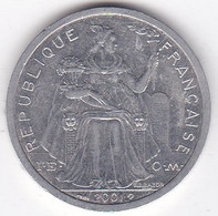 Polynésie Française . 2 Francs 2001, En Aluminium - Polinesia Francesa