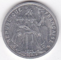 Polynésie Française . 2 Francs 2001, En Aluminium - Polynésie Française