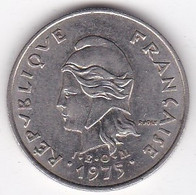Polynésie Française. 10 Francs 1975 . En Nickel - Polynésie Française