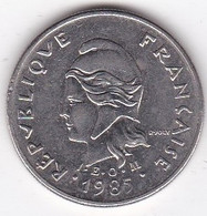 Polynésie Française. 10 Francs 1985 . En Nickel - Polynésie Française