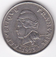 Polynésie Française. 20 Francs 1975. En Nickel - Polinesia Francesa