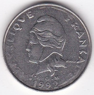 Polynésie Française. 20 Francs 1992  En Nickel - Polynésie Française