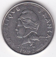 Polynésie Française. 20 Francs 1992  En Nickel - French Polynesia