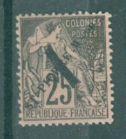 SAINT-PIERRE ET MIQUELON - N°45** MNH SCAN DU VERSO. Timbres D'Octobre 1891 Surchargés. - Used Stamps