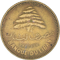 Monnaie, Liban , 5 Piastres, 1970, TB, Nickel-Cuivre, KM:25.1 - Libano