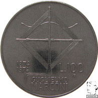 LaZooRo: Italy 100 Lire 1974 XF / UNC Guglielmo Marconi - Gedenkmünzen