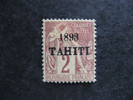 TAHITI : N° 20, Neuf X . Fausse Surcharge. - Unused Stamps