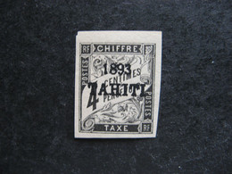 TAHITI : Timbre-Taxe N° 24, Neuf XX . Fausse Surcharge. - Unused Stamps