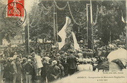 Annecy * Inauguration Du Monument Eugène SUE * 9 Juin 1907 * Fête Locale - Annecy