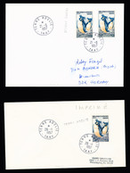 Lettre 4 Lettres De Terre Adélie (1957 - 1964), AFF Divers Dont N°6 + 15 Pour L'Allemagne De L'est Avec Arrivée. TB - Andere & Zonder Classificatie