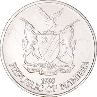 Monnaie, Namibie, 5 Cents, 1993, Vantaa, TB+, Nickel Plaqué Acier, KM:1 - Namibië