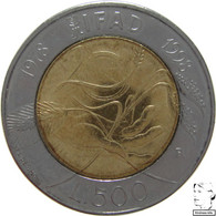 LaZooRo: Italy 500 Lire 1998 XF / UNC F.A.O. - Gedenkmünzen