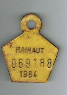 PLAQUE VELO  1984 - Plaques D'immatriculation