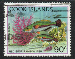 Cook Islands 1992 Reef Life 90c Value, White Border, Used, SG 1270 (BP2) - Cook Islands