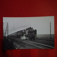 CARTE PHOTO LOCOMOTIVE PHOTOGRAPHE HERMANN - Trains