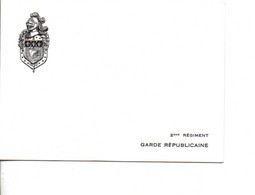 ENCART PHOTO 2 ème REGIMENT DE LA GARDE REPUBLICAINE - SERVICE D'HONNEUR AU MINISTERE DES RELATIONS EXTERIEURES - Uniformes