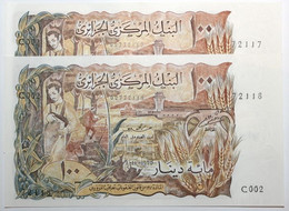 Algérie - 100 Dinars - 1970 - PICK 128b - Pr. NEUF (2 Billets) - Algérie