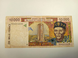 IVORY COAST P 110Ac 1995 10000 FRANCS Used - West African States