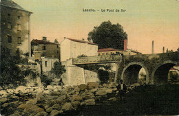 Lasalle * Vue Sur Le Pont De Fer * Cpa Toilée Colorisée - Sonstige & Ohne Zuordnung