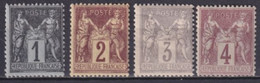 SAGE - YVERT N° 83+85+87+88 ** MNH !! - COTE = 80 EUR. - 1876-1898 Sage (Type II)