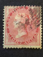 INDIA  SG 36  8 Annas Carmine FU - 1854 East India Company Administration