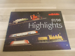 Vieille Catalogue Marklin Märklin - Highlights 97/98 - Französisch