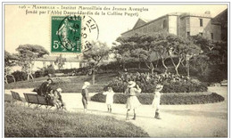 13-MARSEILLES-(Institut Marseillais Des Jeunes Aveugles-jardin De La Colline Puget) - Parks, Gärten