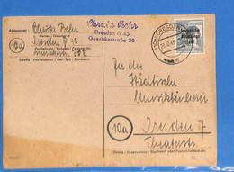 Allemagne Zone Soviétique 1948 Carte Postale De Dresden (G10958) - Sonstige & Ohne Zuordnung