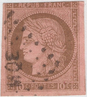 French Colonies 1872-77 Used Sc 20 10c Ceres Cancel MQE Martinique - Cérès