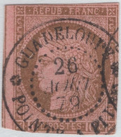 French Colonies 1872-77 Used Sc 20 10c Ceres SON CDS - Cérès