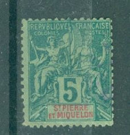 SAINT-PIERRE ET MIQUELON - N°72 Oblitéré. Timbres D'Octobre 1892. Idem. - Used Stamps