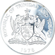 Monnaie, Trinité-et-Tobago, 10 Dollars, 1976, Franklin Mint, BE, FDC, Argent - Trinité & Tobago