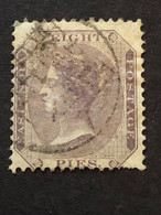 INDIA  SG 53  8 Pies  FU - 1858-79 Compagnie Des Indes & Gouvernement De La Reine