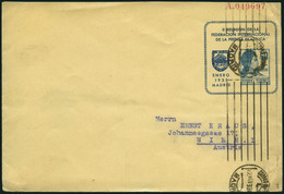 España - Sobre Entero Postal Publicitarios - Laiz O 1299 - 1933 - 40cts. Publicidad "II Reunión Internacional De Prensa" - 1931-....