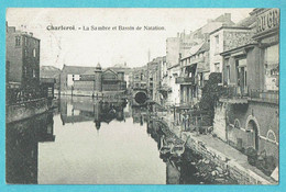 * Charleroi (Hainaut - La Wallonie) * La Sambre Et Bassin De Natation, Canal Quai, Unique, Old, Rare - Charleroi