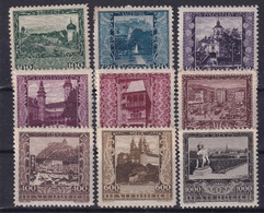 AUSTRIA 1923 - MNH - ANK 433-441 - 434 = 2nd Choice! - Ongebruikt