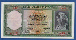 GREECE - P.110 – 1.000 Drachmai 1939 Circulated XF, Serie Λ-106 238,145 - Griekenland