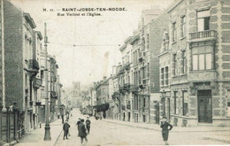 SAINT JOSSE TEN NOODE-RUE VERBIST  ET L'EGLISE-TRAM - St-Josse-ten-Noode - St-Joost-ten-Node