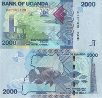 UGANDA 2000 Shillings 2021 P 50 UNC - Uganda