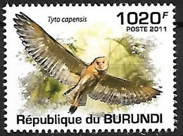 Burundi - MNH ** 2011 :    African Grass Owl  -  Tyto Capensis - Hiboux & Chouettes