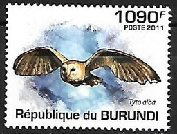 Burundi - MNH ** 2011 :  Western Barn Owl  -  Tyto Alba - Hiboux & Chouettes