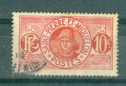 SAINT-PIERRE ET MIQUELON - N°82 Oblitéré. Timbres De 1909-17. - Oblitérés