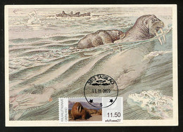 GREENLAND (2022) Carte Maximum Card ATM - Morse, Walrus, Walross, Odobenus Rosmarus, Walruses - Maximumkarten (MC)