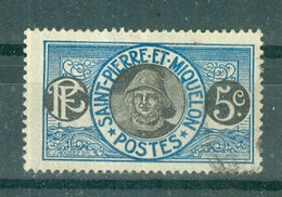 SAINT-PIERRE ET MIQUELON - N°107 Oblitéré. Timbres De 1922-28. Types De 1909-17. - Oblitérés