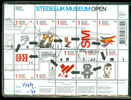 NEDERLAND NVPH  Serie 2989 - 98 * In 2 BLOKKEN *  STEDELIJK MUSEUM * POSTFRIS GESTEMPELD * CAT.W. EURO 20.00 - Used Stamps
