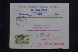 TOGO - Enveloppe Commerciale De Lomé Pour Paris En 1954 Et Redirige Vers Sp 50 652 - L 134741 - Covers & Documents