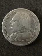 5 FRANCS ARGENT 1815 Q PERPIGNAN LOUIS XVIII BUSTE HABILLE 923 931 EX. / FRANCE SILVER - 5 Francs