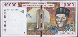 ♛ WEST AFRICAN STATES - 10.000 Francs 1995 {Bénin ~ B} UNC P.214 Bc - Benin