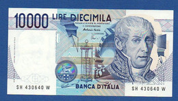 ITALY - P.112d – 10000 10.000 LIRE N.D. (1984) AUNC, Serie SH 430640 W - 10.000 Lire