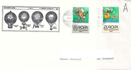 Liechtenstein 2022: EUROPA 1996 Zu 1087-88 Mi 1145-46 Yv 1086-87 Mit TAB Auf 2 Briefen Mit Stempel VADUZ 23.11.22 - Lettres & Documents